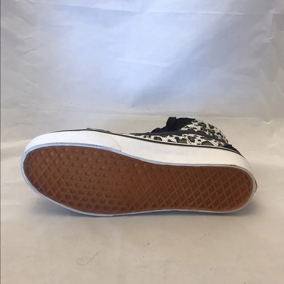 Vans SK8- Hi Slim Cheetah Print Suede Skate Shoes Black/ Grey M9/ W10.5 - Picture 2 of 13